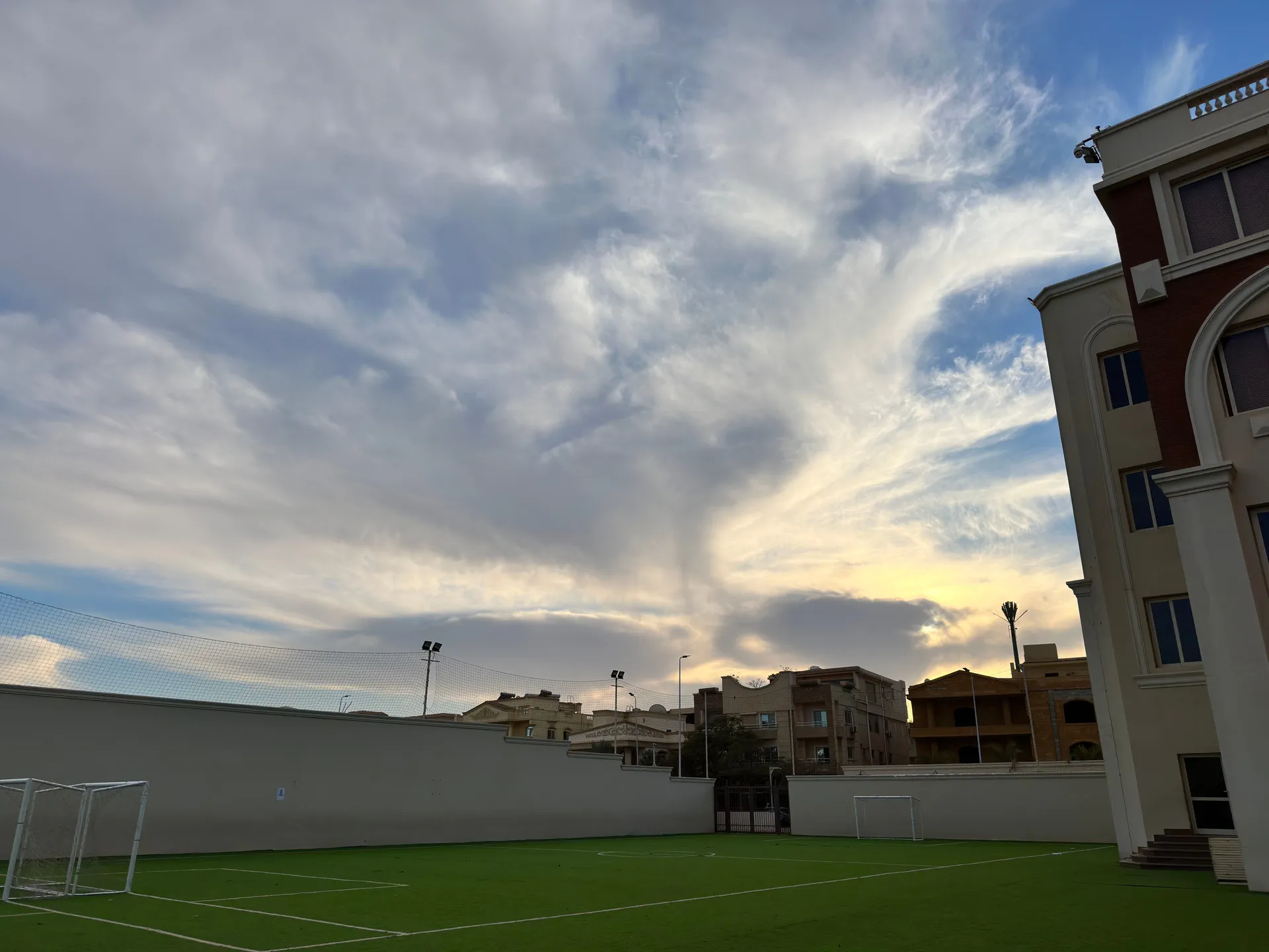 Courtyard pitch at the Royal British School